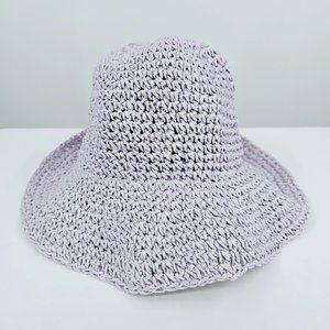 Divided H&M Bucket Hat L Lavender Purple Paper Floppy 90s Retro Vintage Classic
